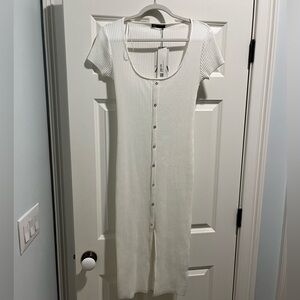 Zara button dress NWT